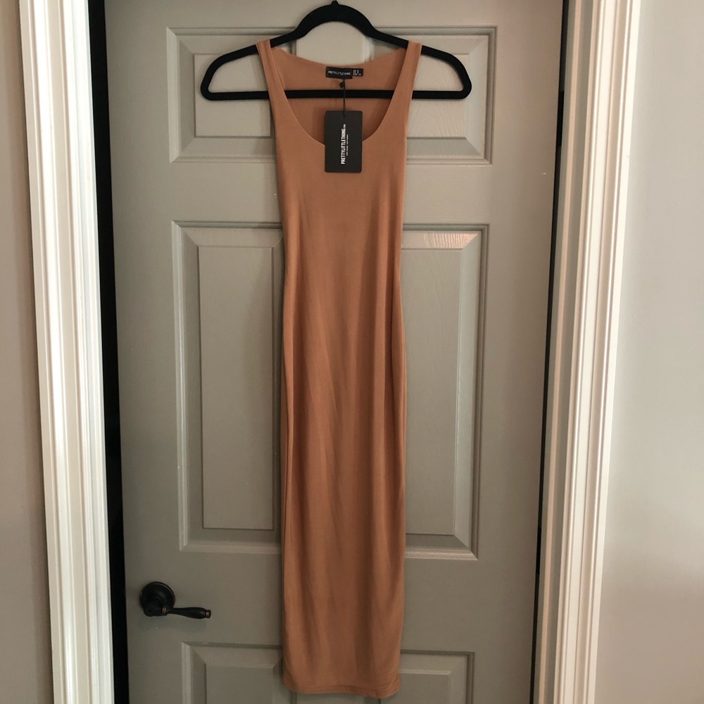 Pretty Little Thing Camel Second Skin Dress